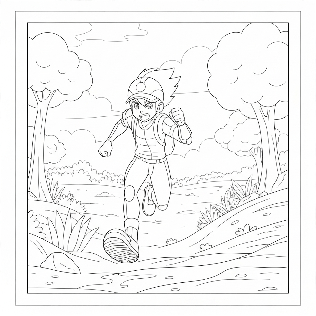 chase detailed coloring page