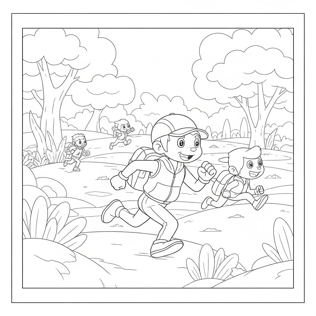 chase educational coloring page