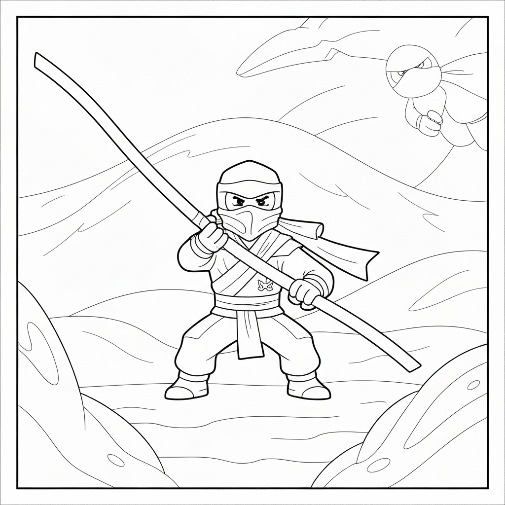 ninjago printable abstract coloring page