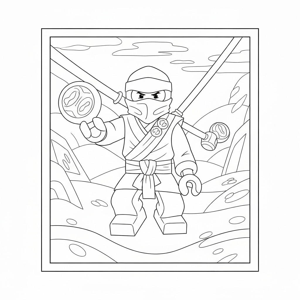 ninjago printable portrait coloring page