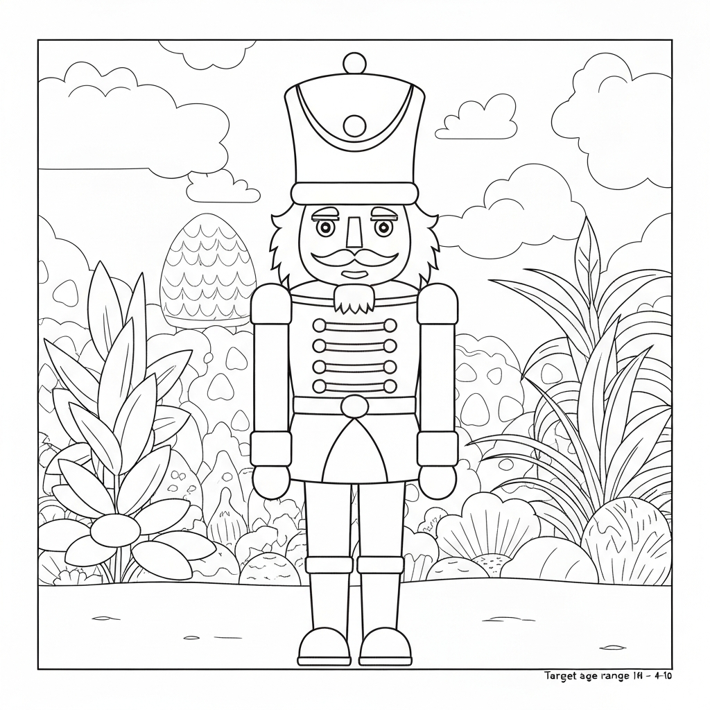 nutcracker educational coloring page