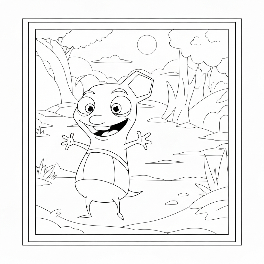 phineas and ferb action coloring page