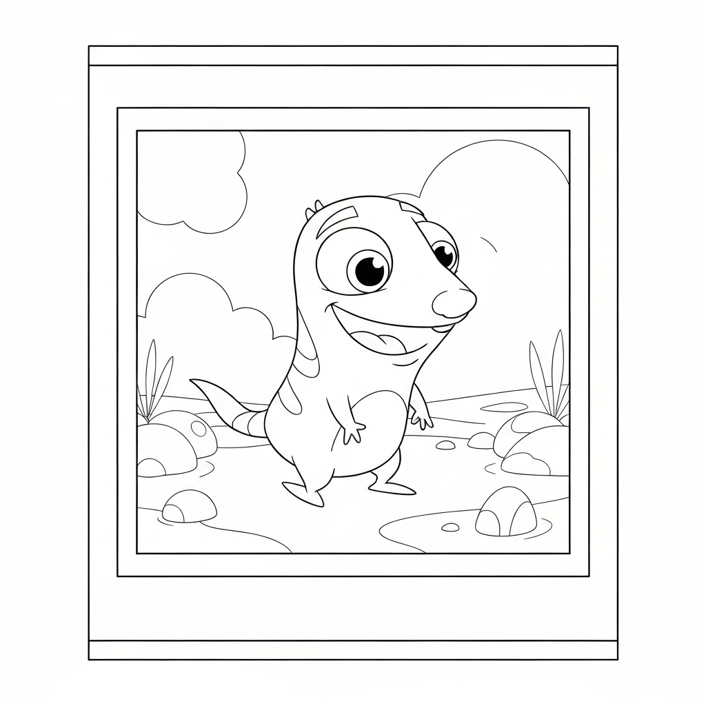 phineas and ferb baby coloring page