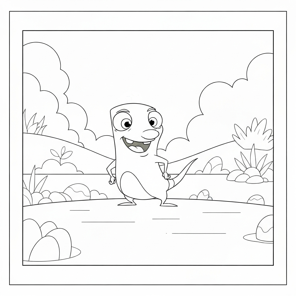 phineas and ferb cartoon coloring page