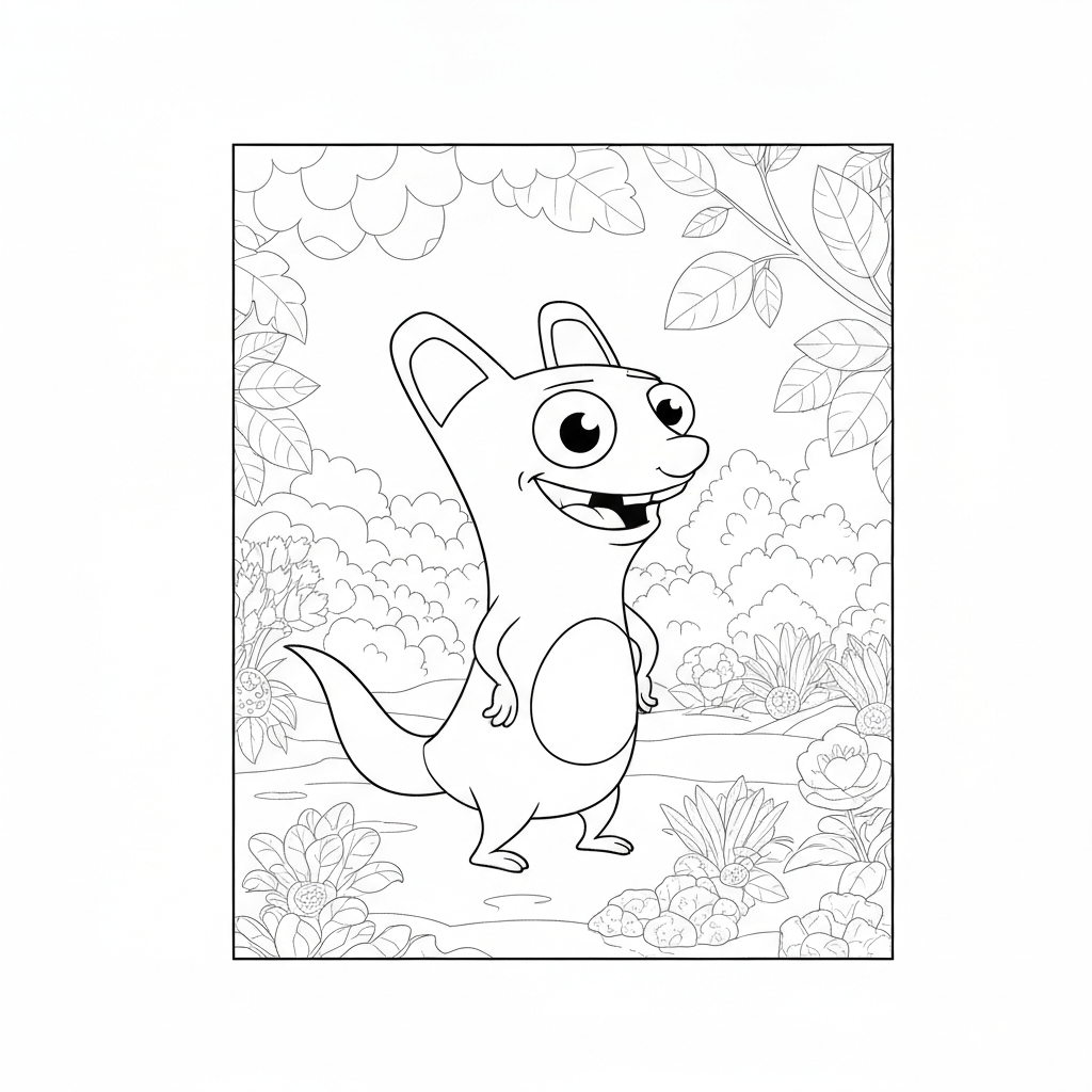 phineas and ferb flowers coloring page