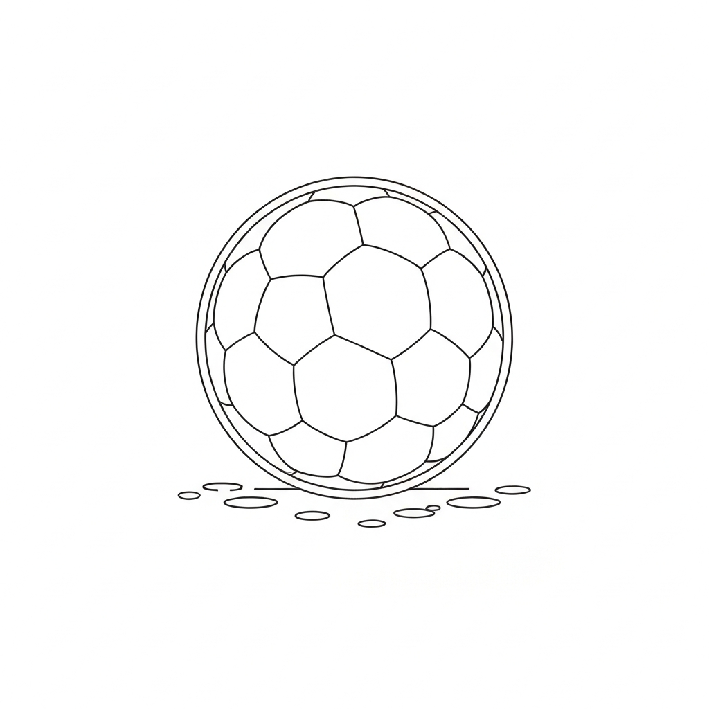 soccer ball abstract coloring page