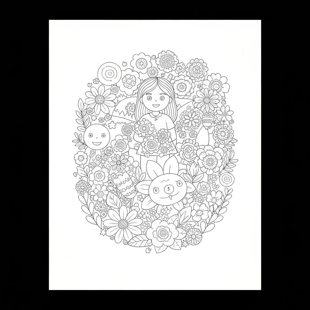 teacher appreciation flowers coloring page